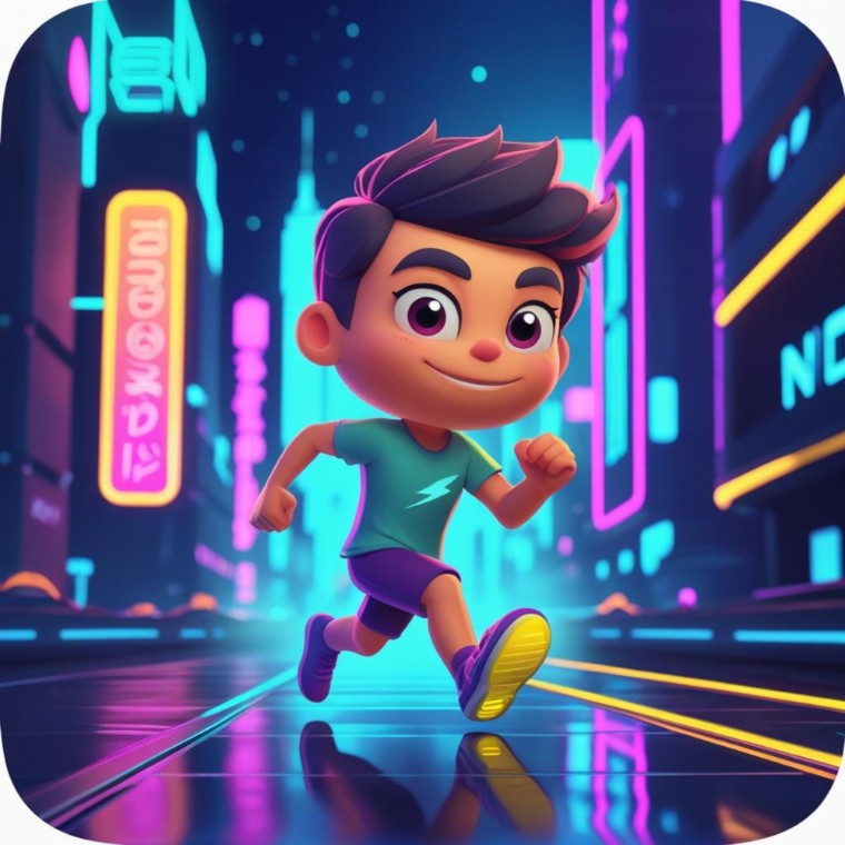 Neon Runner 3D